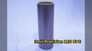 LED FPC Flexible Circuit Precision 3mil Line Width
