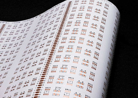 Buy 5050 24V LED Strip Electronic Printed Circuit Board With 30 Lights White Film online manufacture