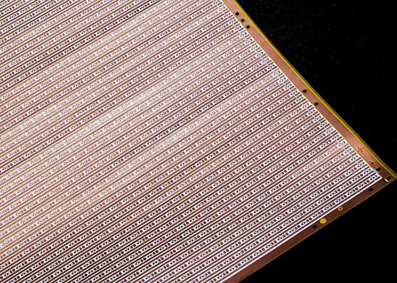 Buy 75 leds Flexible Electronic Printed Circuit Board 12V Double Sided White Film FPCB online manufacture