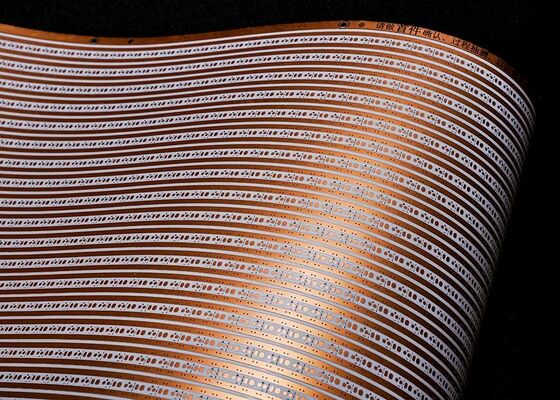 Buy Customized 12V Double Layer White Film Flexible PCB Board for LED Strip Lighting online manufacture