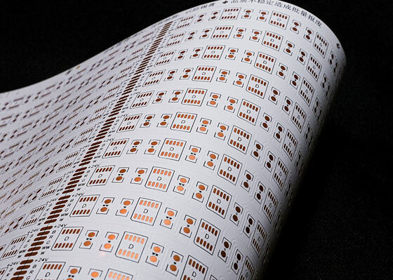 Buy Double-Sided Flexible LED Circuit Board with Fire Protection Level V0 and Customizable FPC Board for LED Strips online manufacture