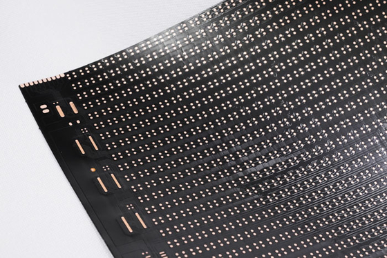 Buy Custom Flexible PCB Assembly Double Sided Black Text LED Flexible Display Screen FPC online manufacture