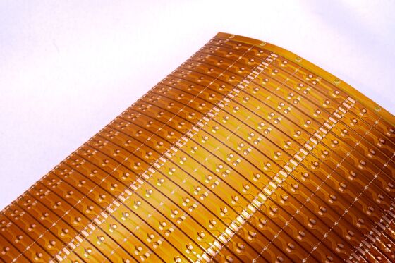 Buy PCB Printed Circuit Board Assembly Double Layer LED Strip with Fire Protection Level V0 and 0.25mm Thickness Flexible PCB for LED Lighting online manufacture