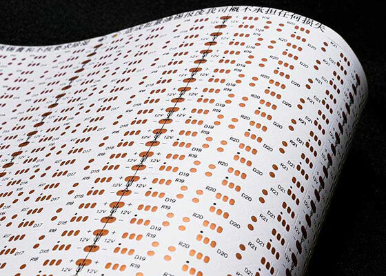 12V Double-Sided Flexible LED Strip Circuit Board with OSP Antioxidant for LED Applications