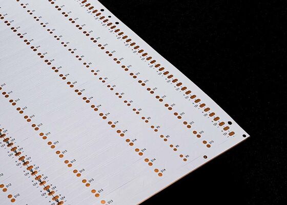 12V Flexible Printed Circuit Board with Double Sided White Film and 15LEDs per Piece for LED Strips