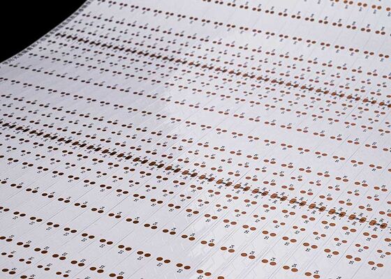 24V Double Sided White Film Flexible Circuit Board FPCB for LED Strip Lighting