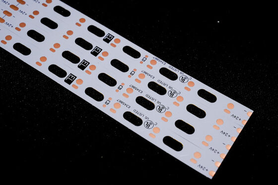 Double-Sided LED Flexible Printed Circuit Board with White Film and OSP Antioxidant Surface for Fire Protection Level V0 Applications