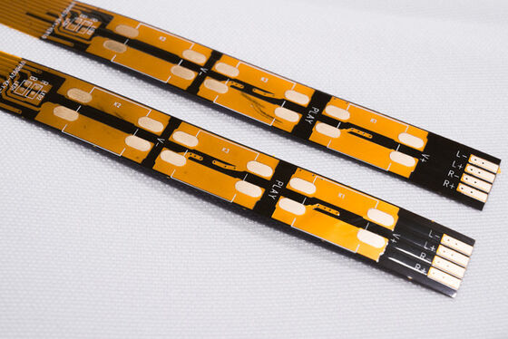 Flexible Circuit Board Double Layer FPC Flexible Circuit Board with Double-Sided Yellow Film, Surface Gold-Plated, and Fire Protection Level V0