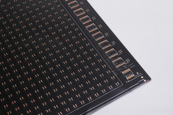 Double Layer FPC Flexible Printed Circuit Board with Double-Sided Black Film and Surface Gold-Plated for LED Flexible Display Screen
