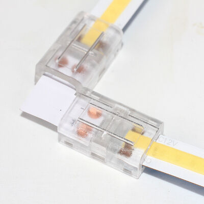 8MM COB connector Waterproof IP25 Quick Plug & Play 24V/12V Compatible LED strip connector
