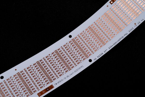 Ultra-thin 0.2mm Thickness 12V Voltage IP20 Waterproof LED FPC Flexible Circuit Board for Automotive Lighting